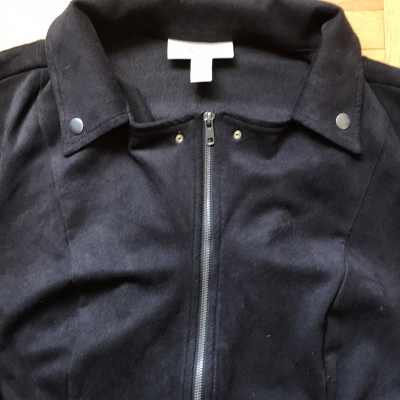 Motorcycle Jacket faux suede black 2X - Picture 5 of 8
